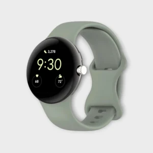 Google Pixel Watch Replacement Silicone Strap Grey Green