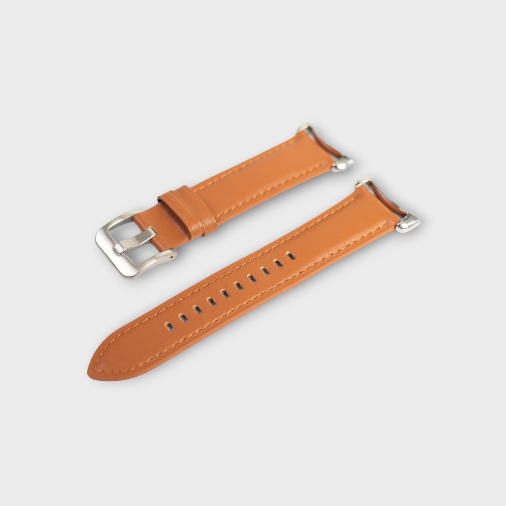Goolge Pixel Leather Strap - Light brown-PhotoRoom