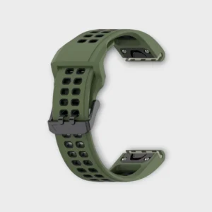 Garmin Quick Fit Silicone Strap 20mm 22mm 26mm Green Black
