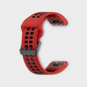 Garmin Quick Fit Silicone Strap 20mm 22mm 26mm Red Black