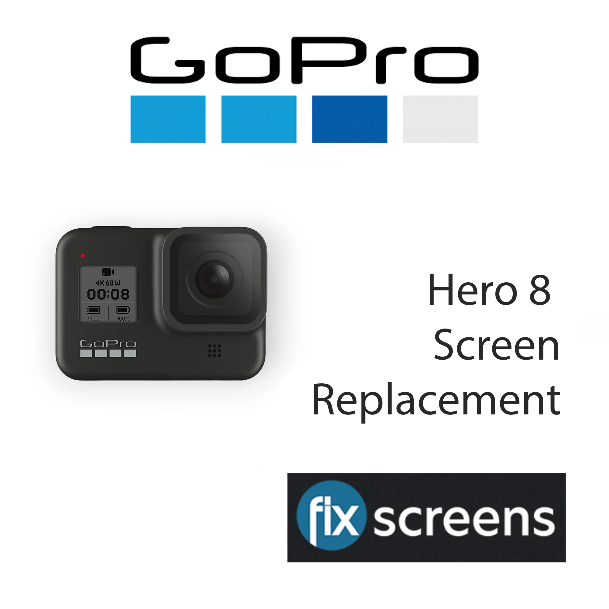 GoPro Hero8 Screen Replacement