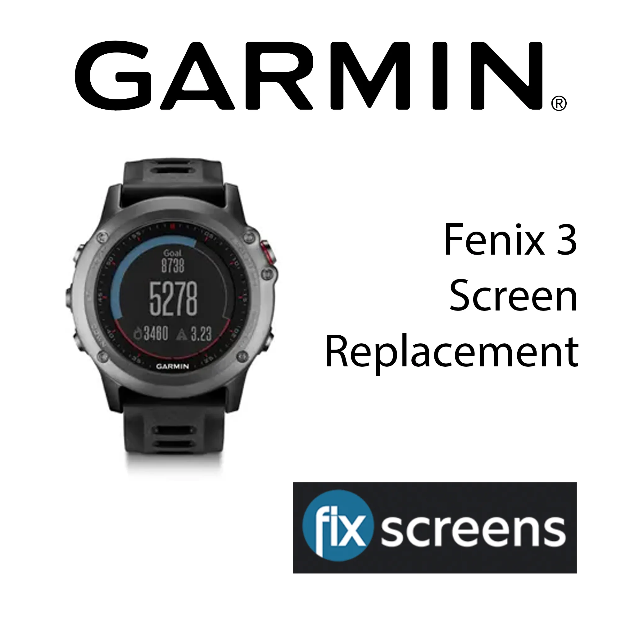 Garmin Fenix 3 Screen Replacement