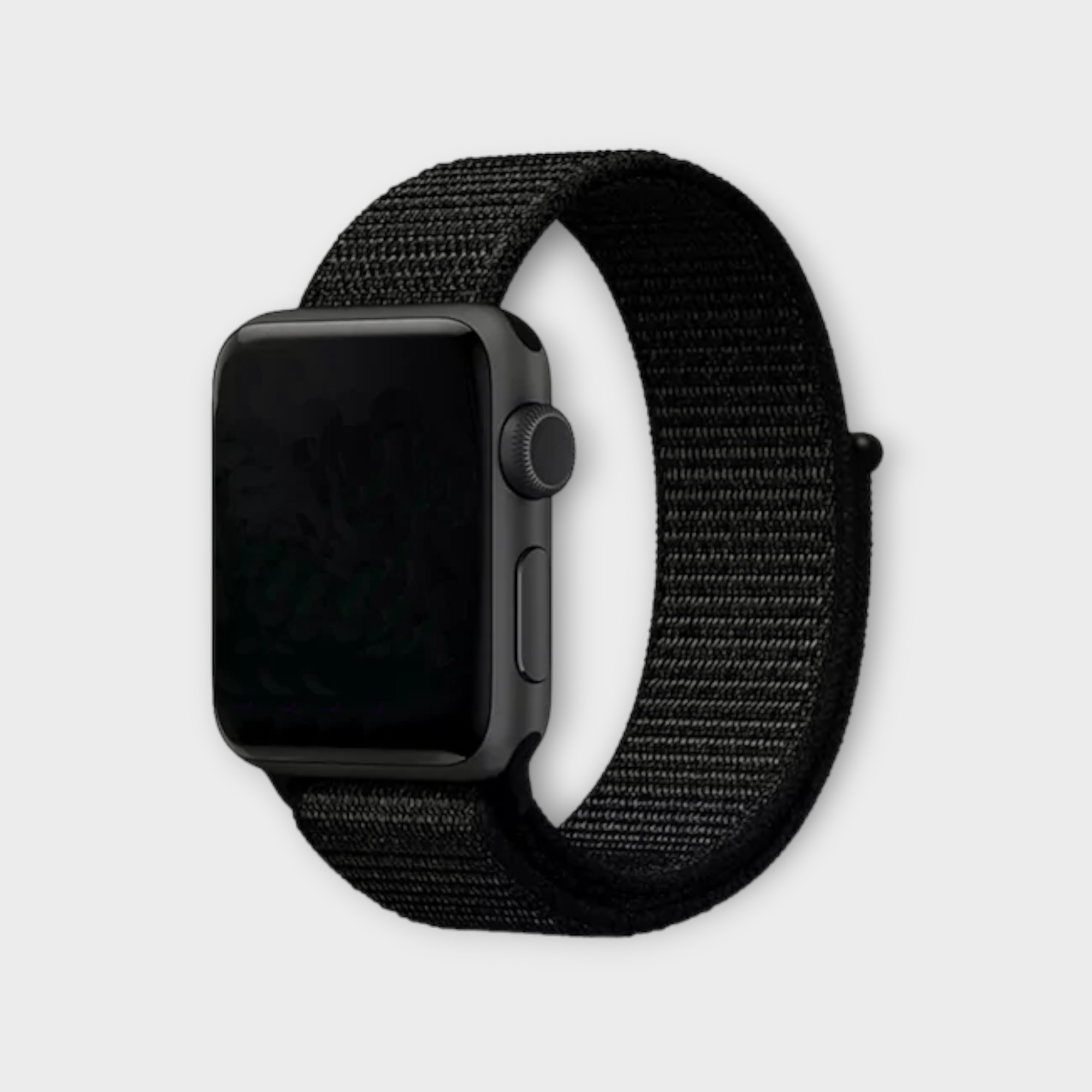 Apple Nylon Strap Black-Photoroom